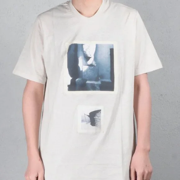 BNWT SS20 JULIUS "AFANGAR" GRAPHIC IVORY TSHIRT 1 & 2 - Picture 1 of 16